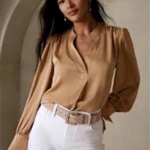 Banana Republic Volume-Sleeve Blouse
